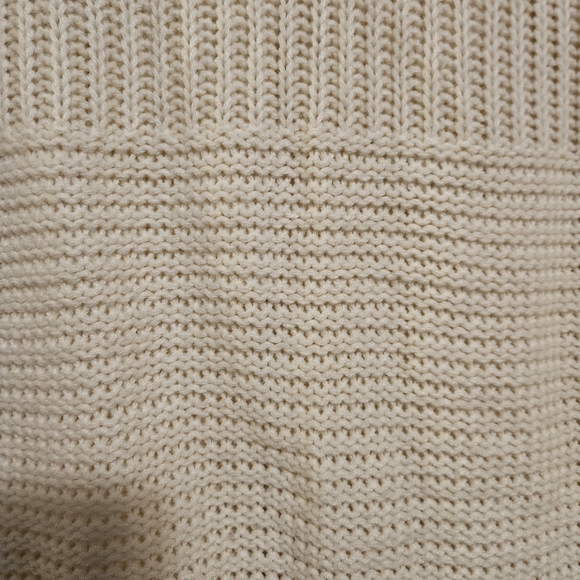 Carducci light cream button up Knit sweater with flared sleeves size Medium - Picture 3 of 12